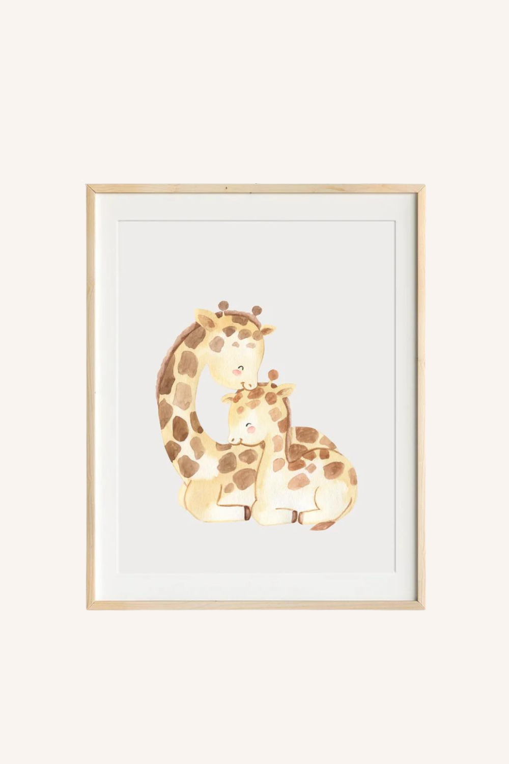 Elevating Your Nursery with Chic Giraffe Art