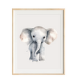 Load image into Gallery viewer, Baby Elephant nursery art
