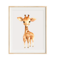 Load image into Gallery viewer, Baby Giraffe nursery art
