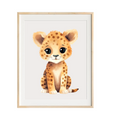 Load image into Gallery viewer, Baby Leopard nursery art
