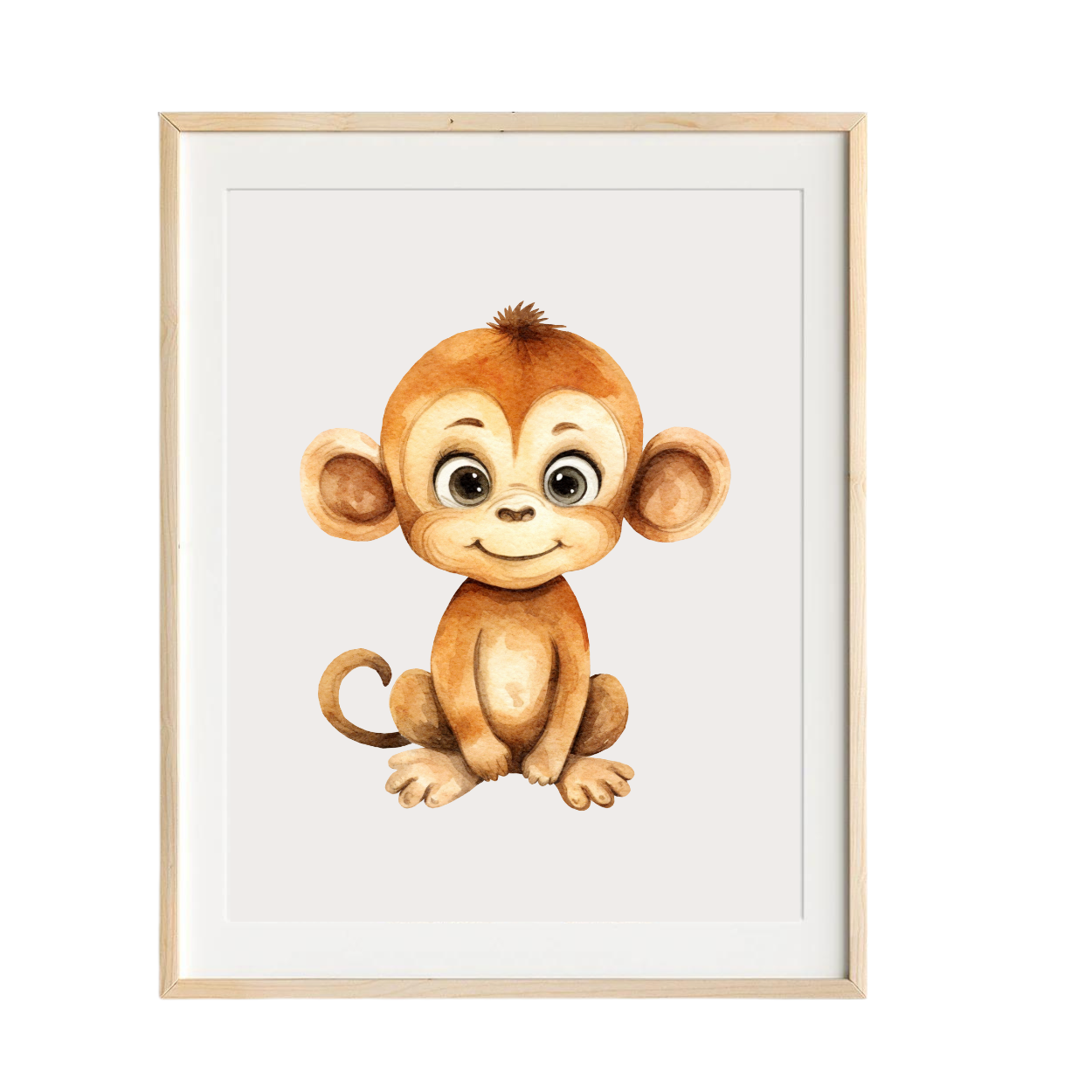 Baby Monkey nursery art