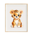 Load image into Gallery viewer, Baby Tiger nursery art
