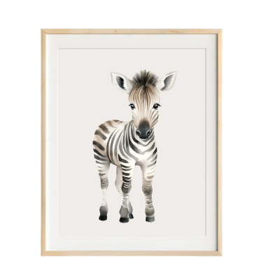 Baby Zebra nursery art