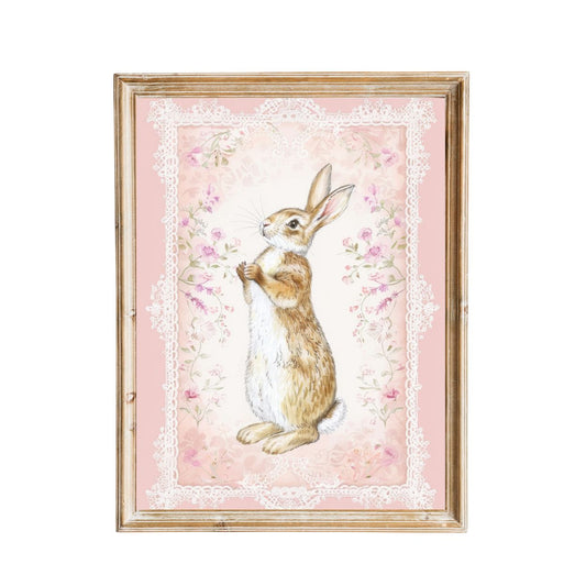 bunny vintage-inspired nursery art