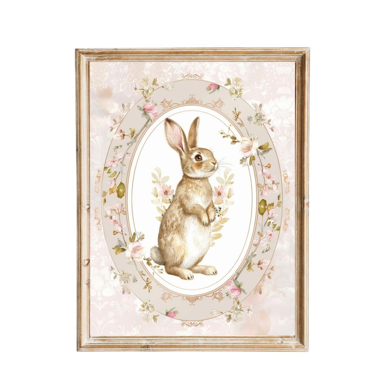 vintage-inspired bunny print