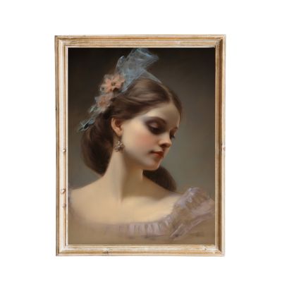 portrait of a lady vintage-inspired nursery art