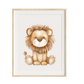 Load image into Gallery viewer, baby lion nursery art
