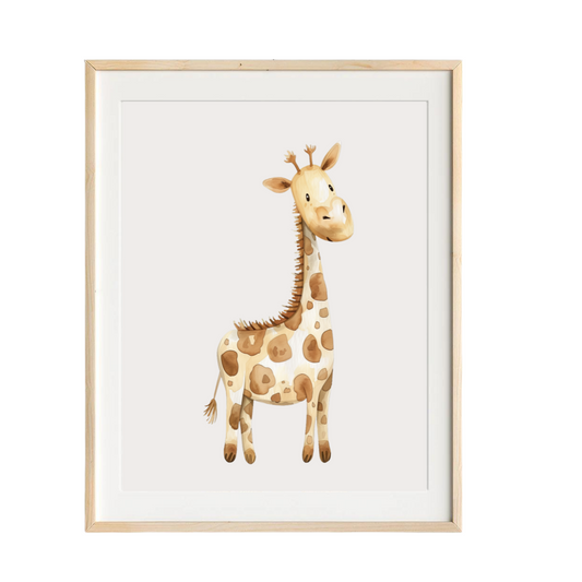 giraffe nursery art