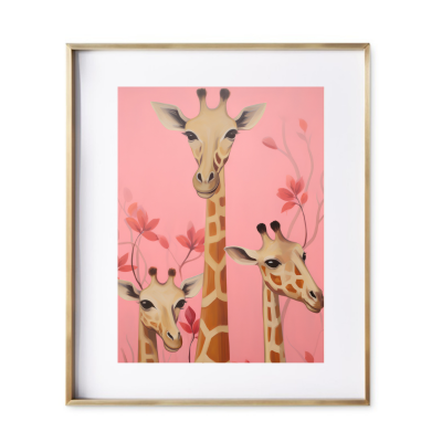 giraffe nursery art- girls' room art