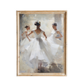 Load image into Gallery viewer, vintage-inspired art print from Nursery Decor Co., showcasing the whimsical twirls of girls dancing
