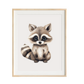 Load image into Gallery viewer, raccoon nursery art
