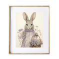 Load image into Gallery viewer, hare girls' nursery art
