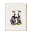 Load image into Gallery viewer, badger nursery art
