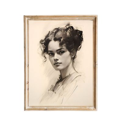 vintage-inspired portrait of a woman