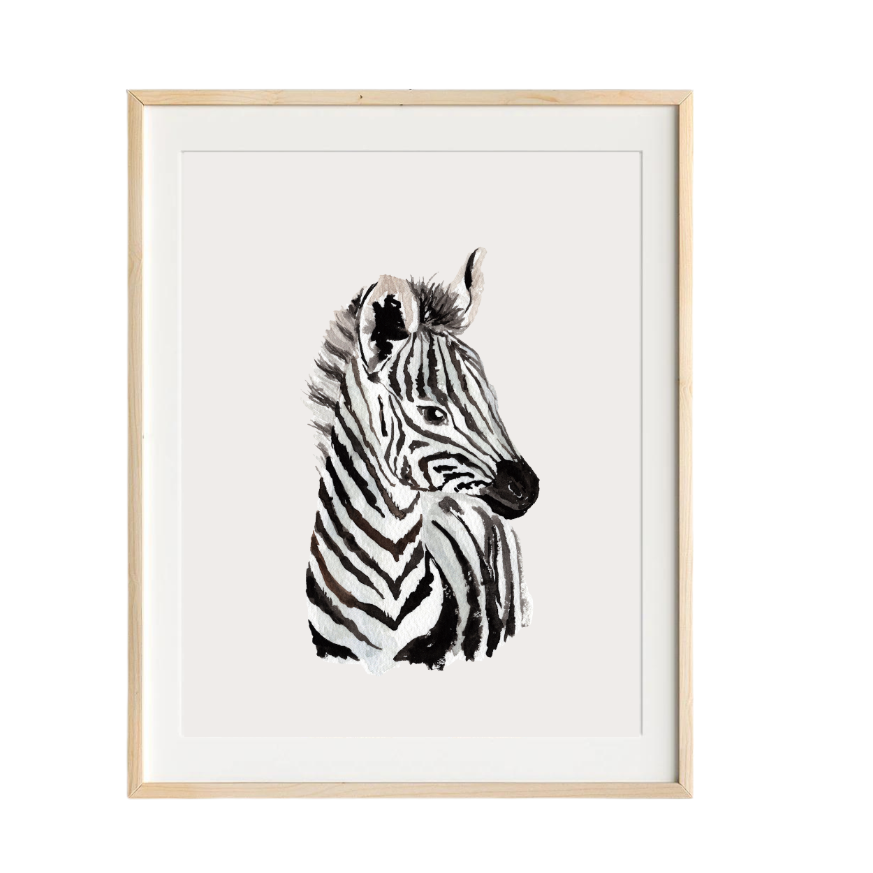 zebra nursery art