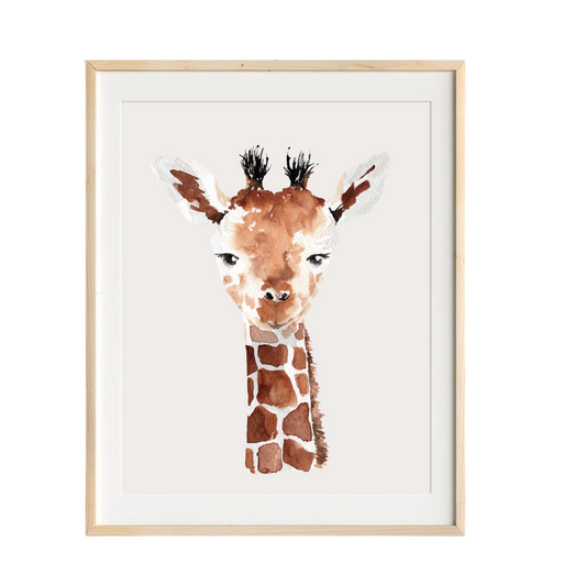 giraffe nursery art