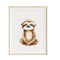 Load image into Gallery viewer, baby sloth nursery art
