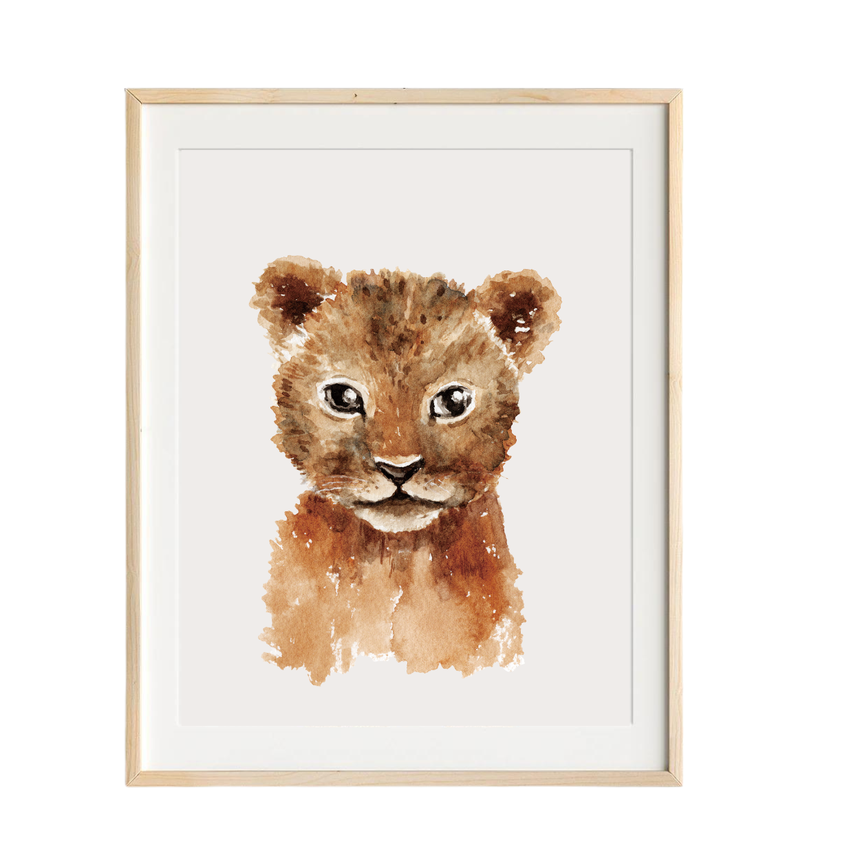 lion cub nursery art