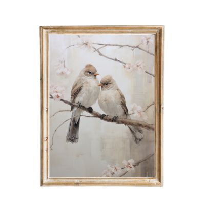 birds  vintage-inspired art prin