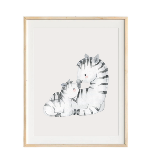 zebra nursery art