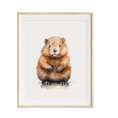 Load image into Gallery viewer, beaver rursery art
