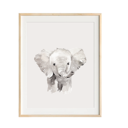 elephant nursery art