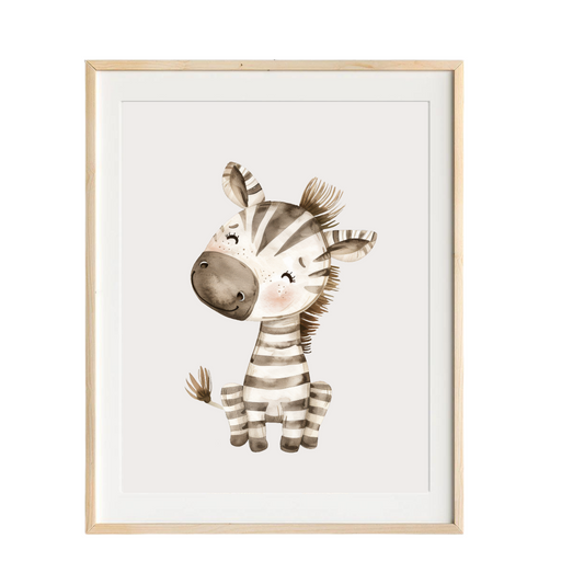 zebra nursery art