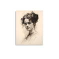 Load image into Gallery viewer, vintage-inspired portrait of a woman wall art
