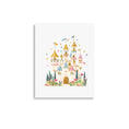 Load image into Gallery viewer, castle in the cloud nursery art girls room art
