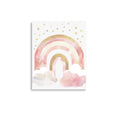 Load image into Gallery viewer, PINK AND GOLD RAINBOW NURSERY ART GIRLS ROOM WALL ART
