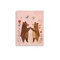 Load image into Gallery viewer, girls nursey wall art featuring two bears
