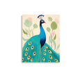 Load image into Gallery viewer,  sapphire-blue peacock nursery wall art decor
