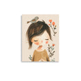 Load image into Gallery viewer, girl and bird nursery wall decor
