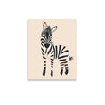 Load image into Gallery viewer, girls' wall art zebra
