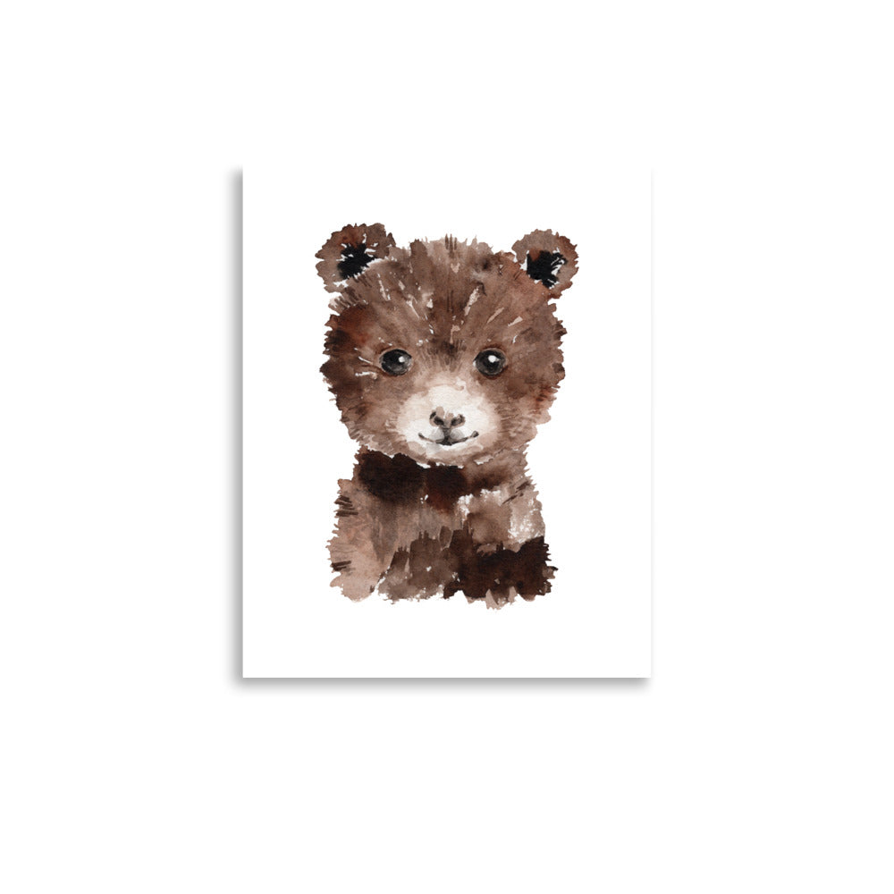 Baby Bear baby animals art print