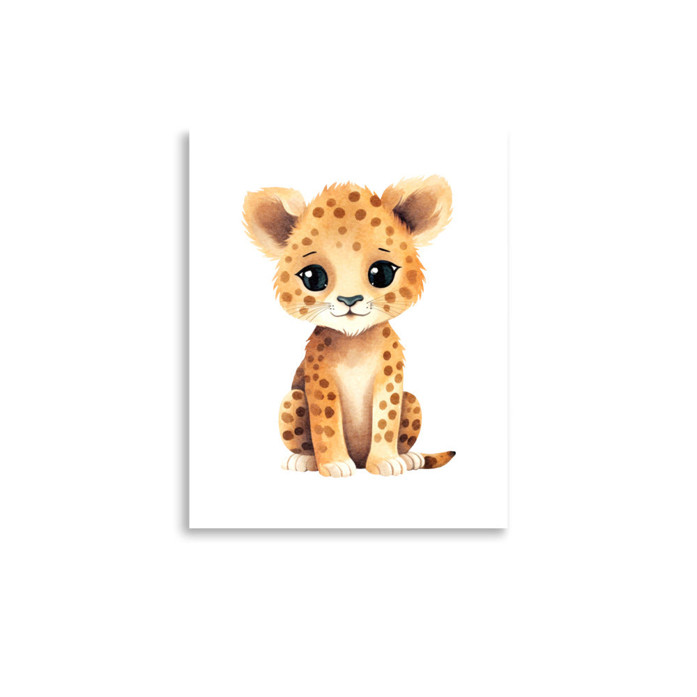 Baby Leopard nursery wall art