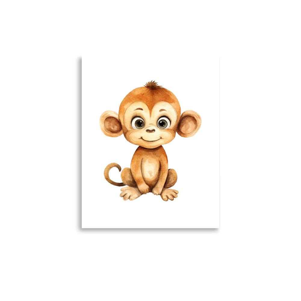 Baby Monkey nursery wall art