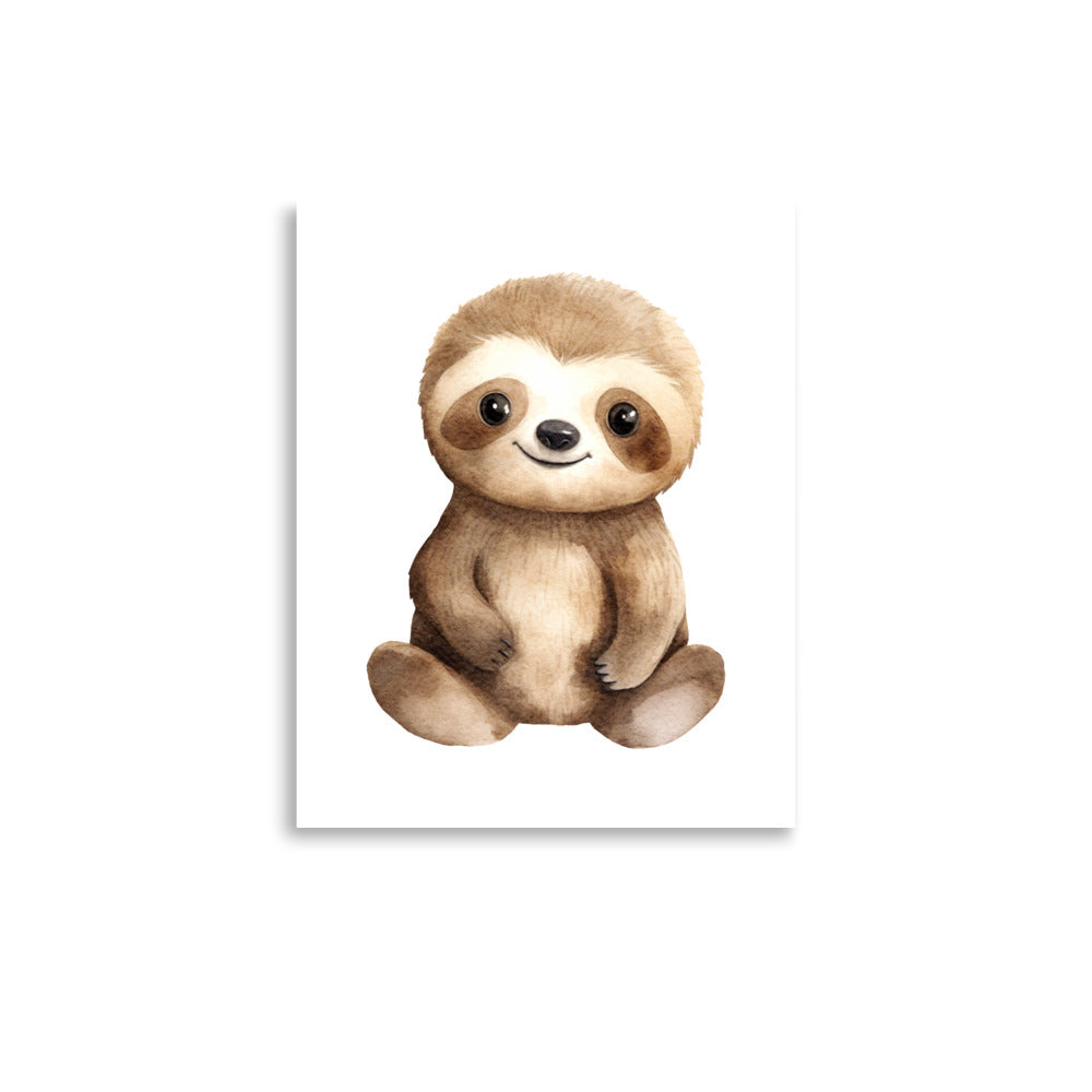 Baby Sloth nursery wall art