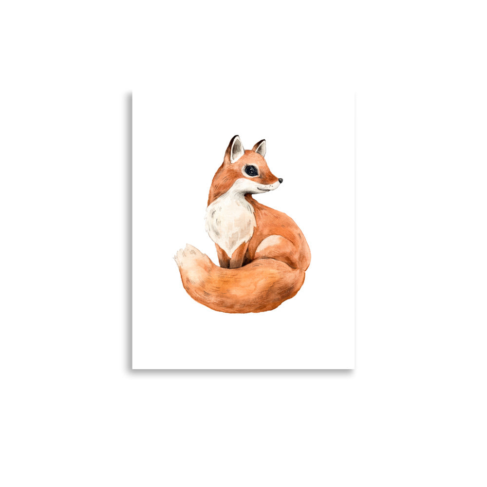 baby fox  nursery wall art