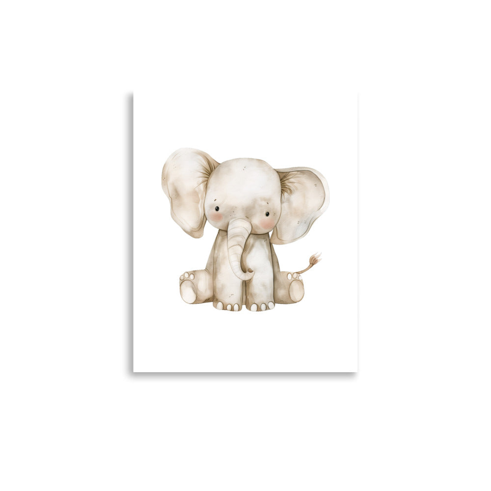 baby elephant nursery wall art