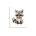 Load image into Gallery viewer, raccoon nursery wall art
