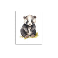 Load image into Gallery viewer, badger nursery wall art print
