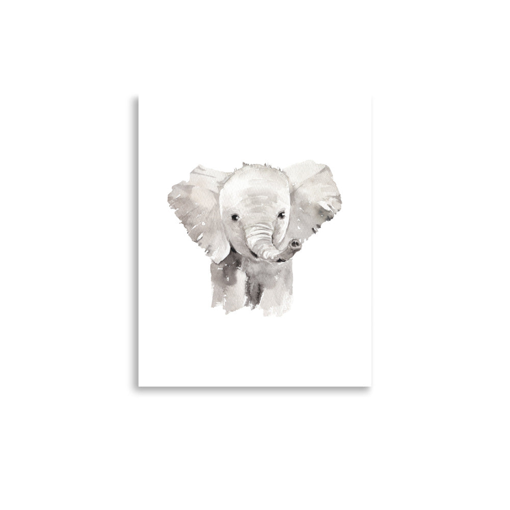 elephant nursery art print