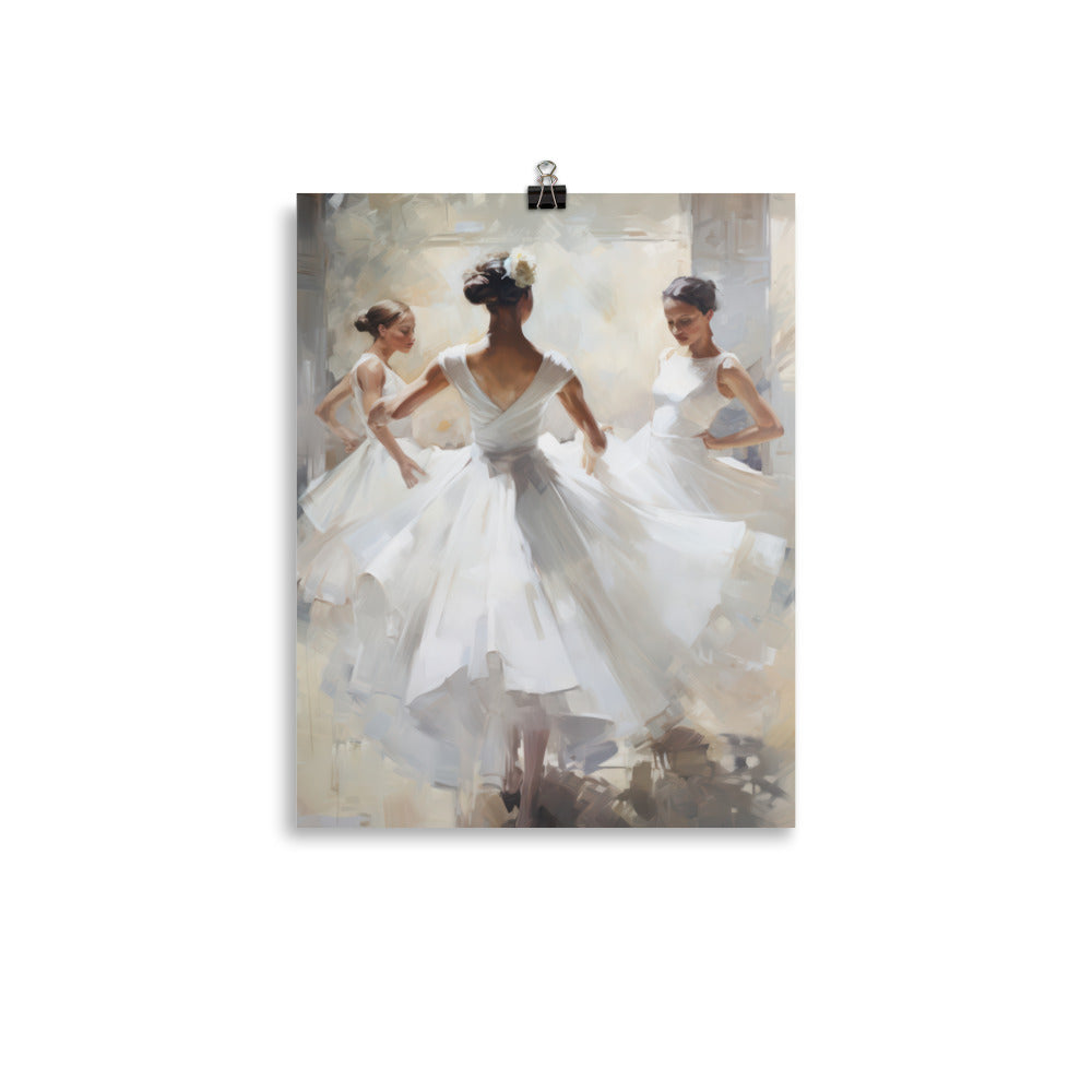 vintage-inspired art print from Nursery Decor Co.,  girls dancing baby room art