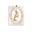 Load image into Gallery viewer, vintage-inspired bunny print baby room art
