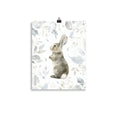 Load image into Gallery viewer, rabbit vintage-inspired nursery wall art
