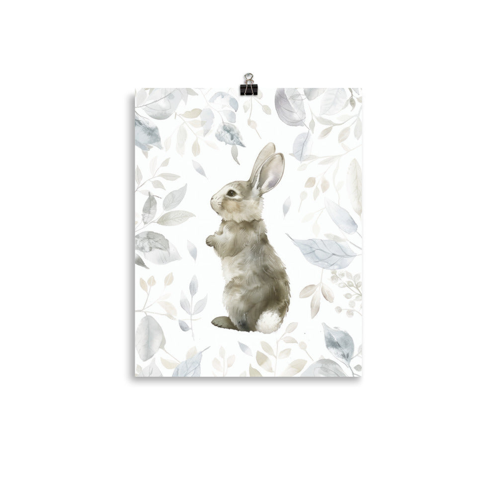 rabbit vintage-inspired nursery wall art