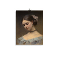 Load image into Gallery viewer, vintage-inspired art print porteait of a lady kids room art
