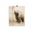 Load image into Gallery viewer, bear art print wall art
