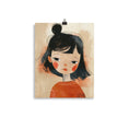 Load image into Gallery viewer, girl in red nursery wall art
